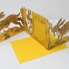 Fold Out Hare Card by Yorkshire Based Artist, Mark Hearld - Image 2